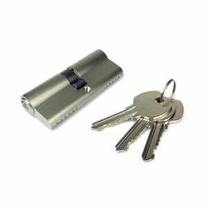 factory OEM hot sale 75MM Euro standard cheap single open lock cylinder with knob interior door lock brass cylinder with key