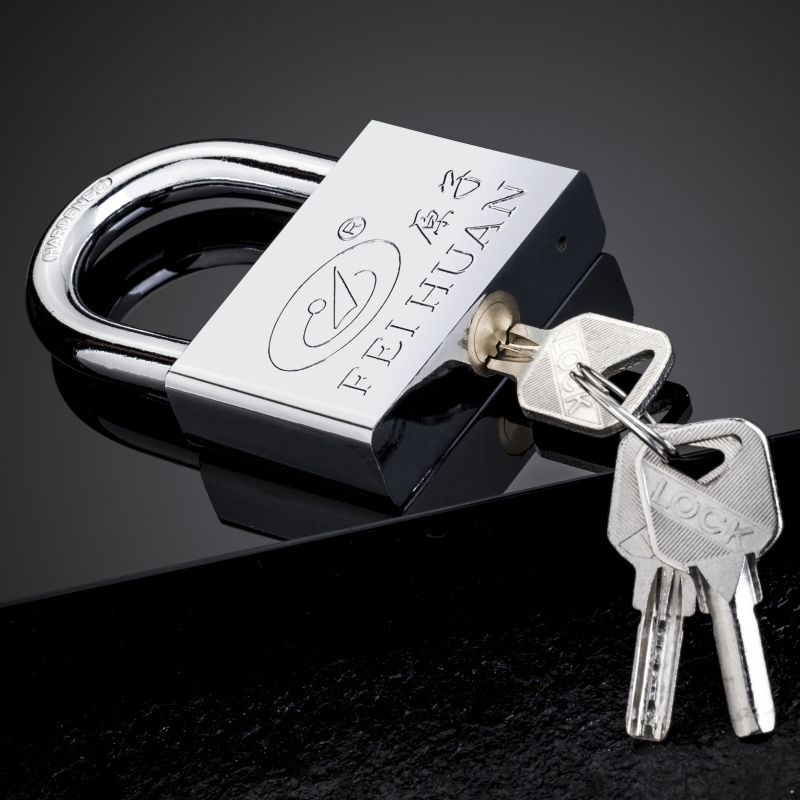 Hot sale Factory supplier iron lock hardware tools middle duty padlock with atomic keys 50mm