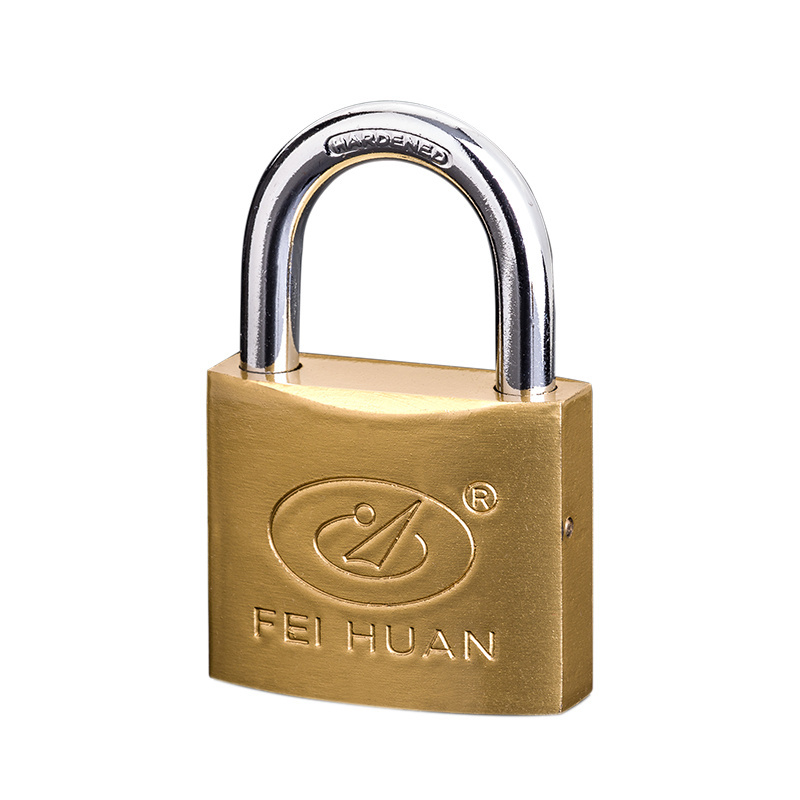 Quality Cadeado Size 30mm 40mm 50mm 60mm Heavy Duty Logo Customized Lock Cross Keys Brass Candado Copper Imitate Iron Padlock