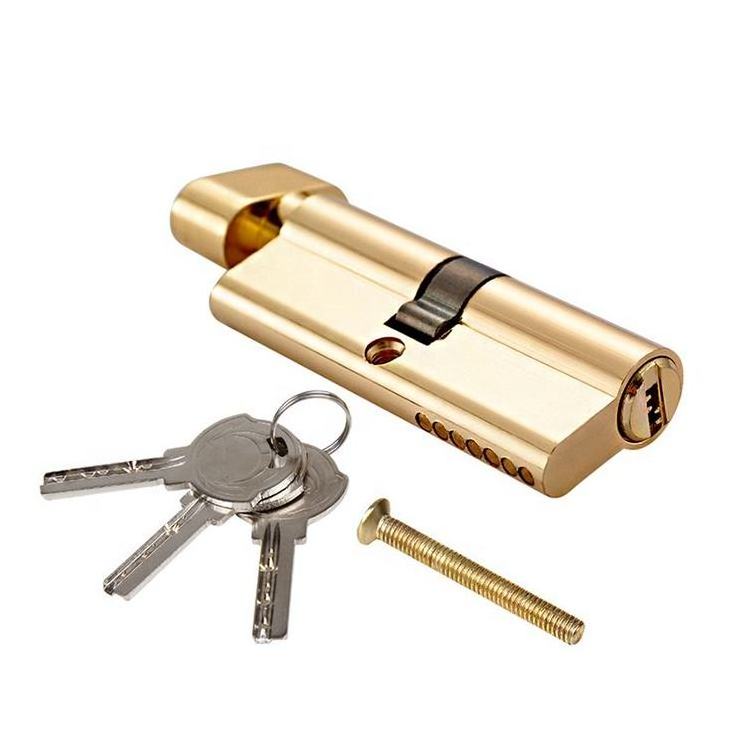 Factory customized high quality safety aluminum alloy computer key single door lock cylinder