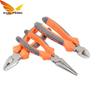 Multi Functional Universal Needle Nose Pliers Industrial Grade Electrician Diagonal Cutting Pliers Two Color Handle Wire Pliers