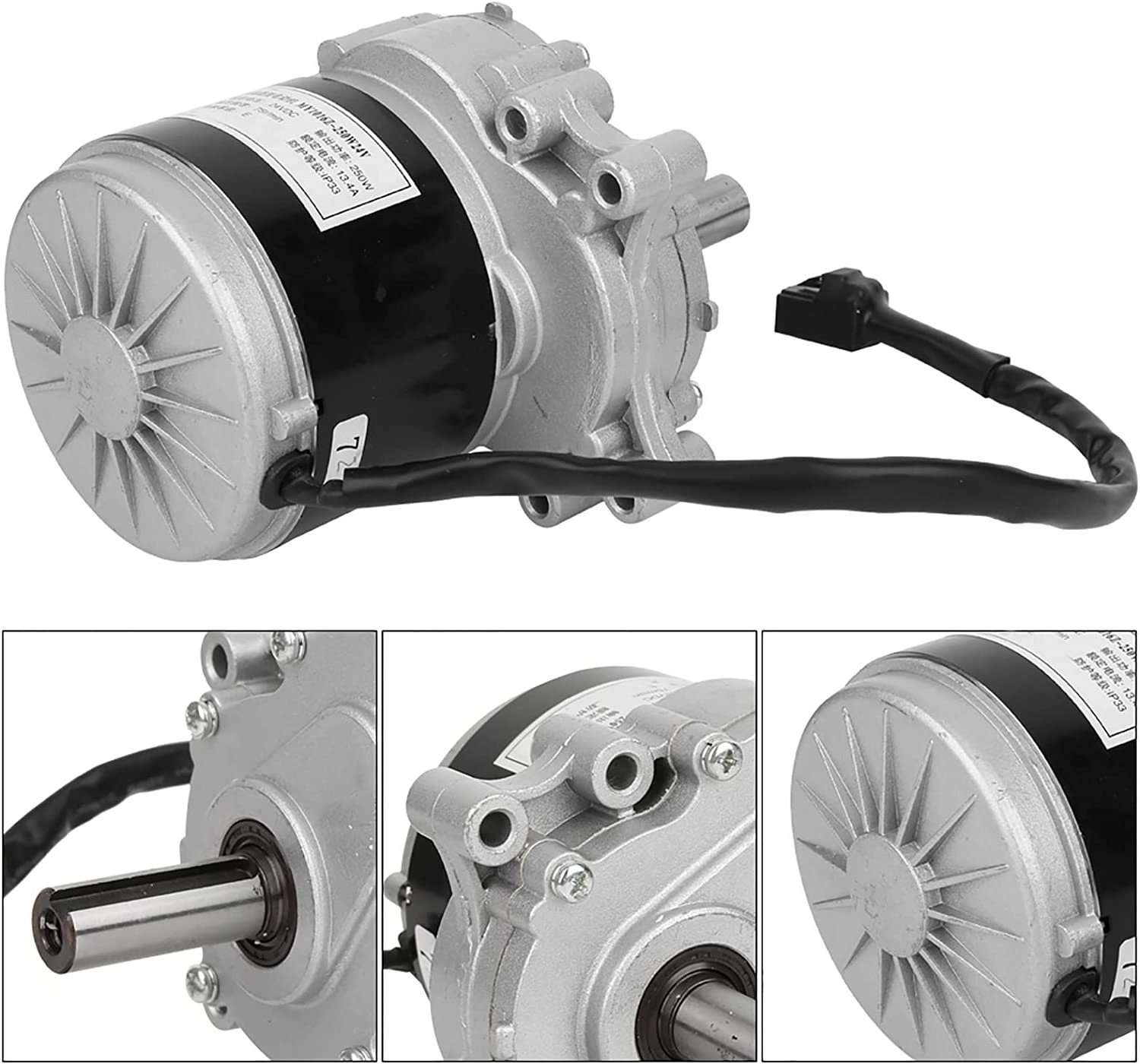 MY1016Z 24V 250W Brushed Motor For Electric Wheelchairs 75RPM 120RPM