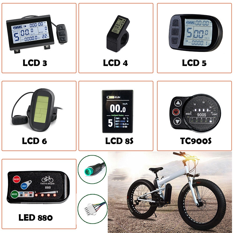 KT-LCD8S LCD Display for E-Bike Kit Electric Bicycle Conversion kit Display Electric Bicycle Part Accessories Display