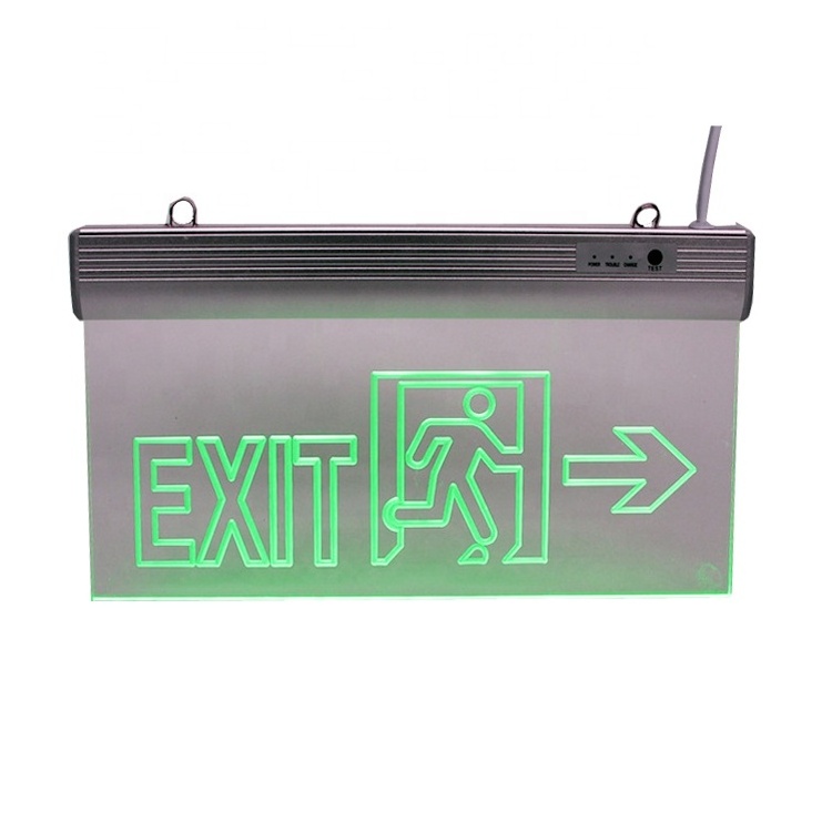 3 hours Emergency Fire LED Exit Sign Light salida exit sign