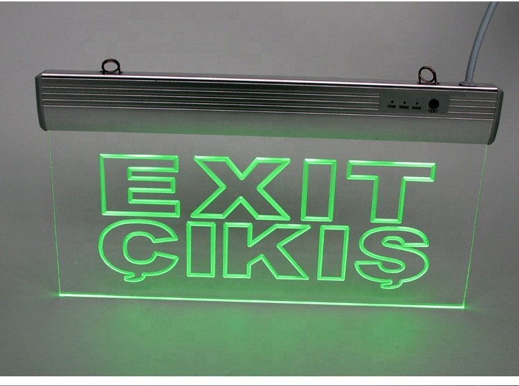 3 hours Emergency Fire LED Exit Sign Light salida exit sign