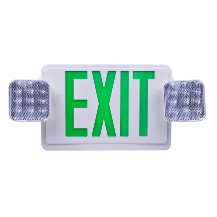 Hot selling fire safety emergency LED exit signs light emergency exit sign light combo