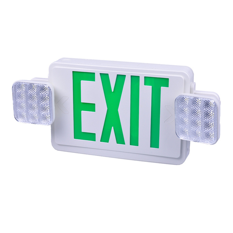 Hot selling fire safety emergency LED exit signs light emergency exit sign light combo