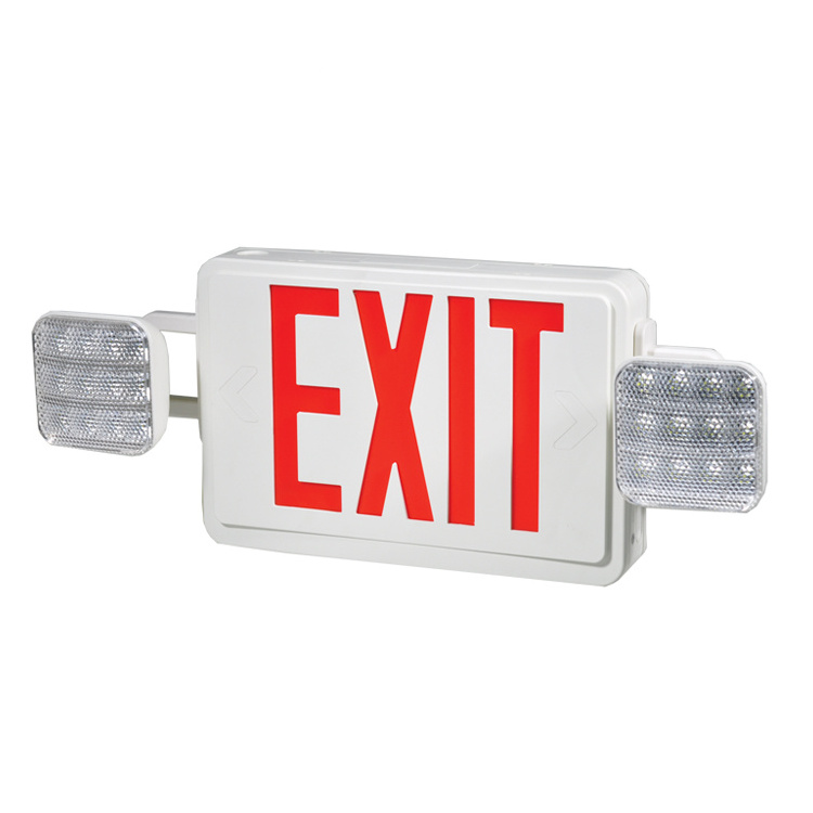 Hot selling fire safety emergency LED exit signs light emergency exit sign light combo