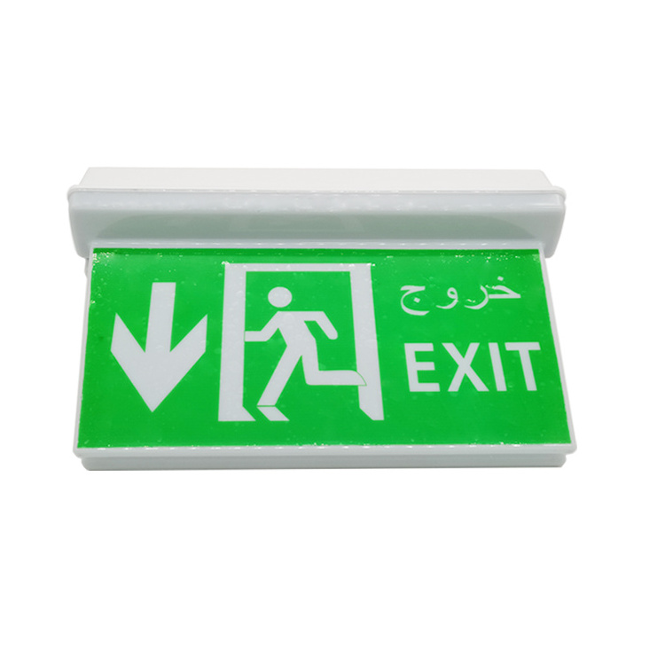 Factory directly selling  IP65 big exit sign battery powered exit signs