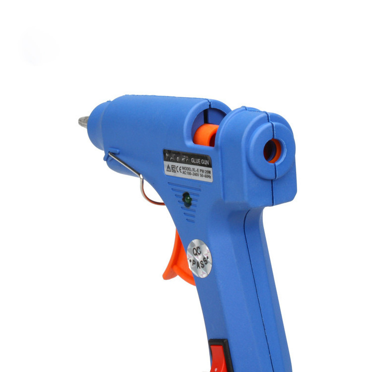 Handmade 20W Hot Melt Mini Glue Gun Single Temperature Type with 7mm Glue Stick for DIY Wholesale