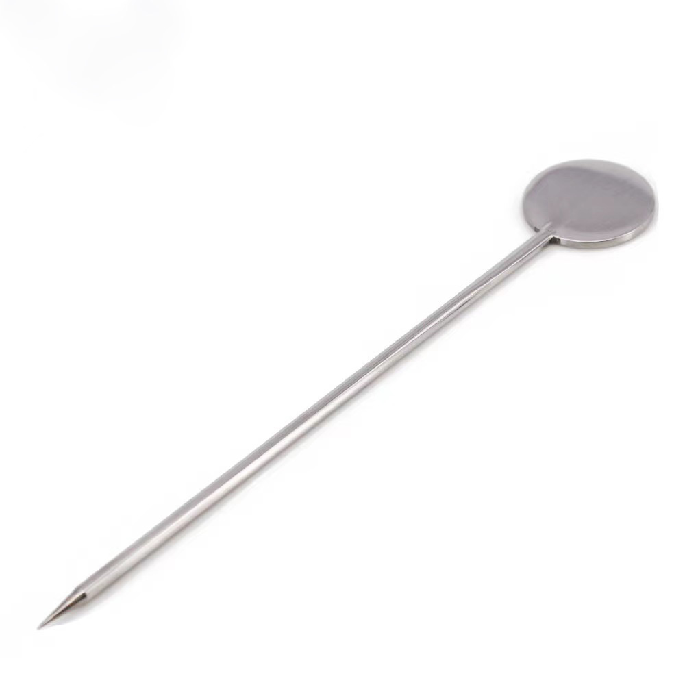 custom party cocktail stick fruit needle stainless steel metal martini cocktail pick