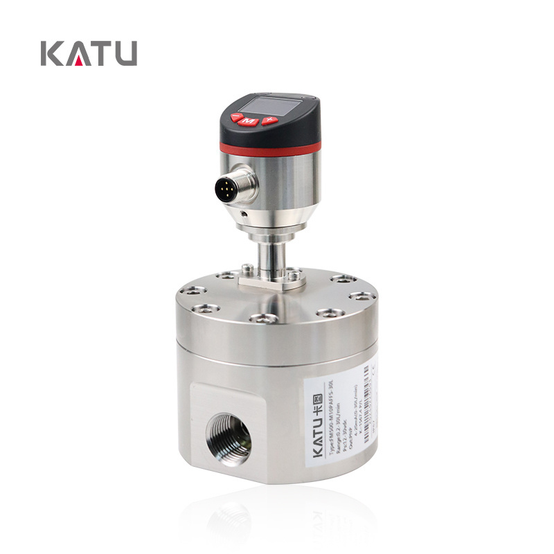 KATU brand FM500-M15 High quality 0.5% accuracy LCD diesel gasoline fuel gear flow meter for 2L-50 L/min flow measurement