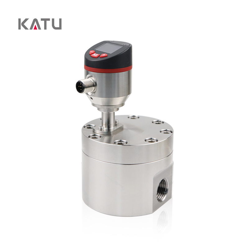 KATU brand FM500-M15 High quality 0.5% accuracy LCD diesel gasoline fuel gear flow meter for 2L-50 L/min flow measurement