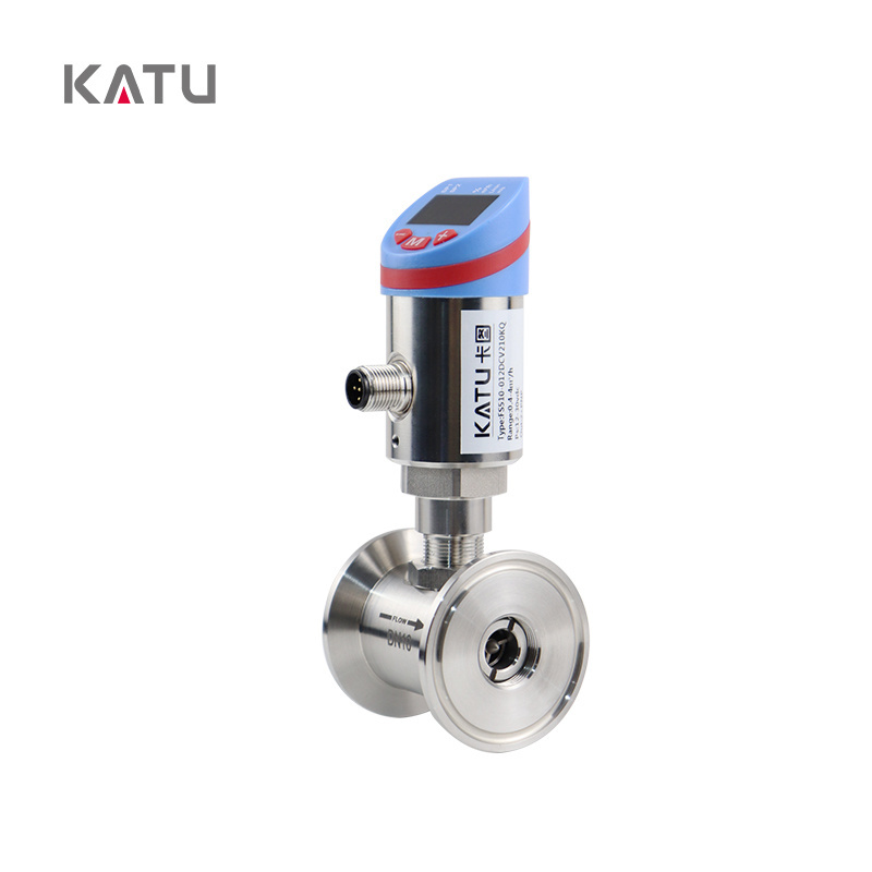 KATU FS510 flange male female connection liquid universal smart  turbine  flow switch