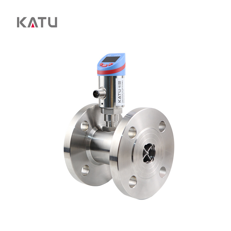 KATU FS510 flange male female connection liquid universal smart  turbine  flow switch