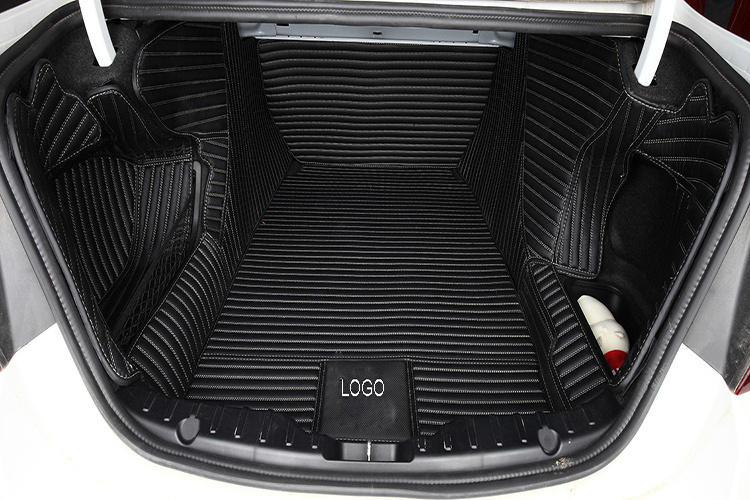 Interior accessories Hot Sale PVC leather Strip shape Easy Clean Full Coverage car boot liner car trunk mats trunk mat