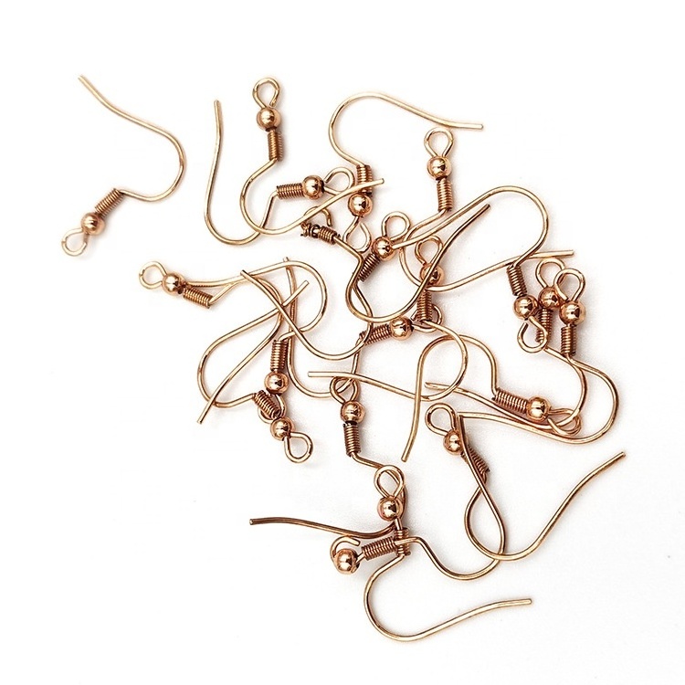 Stainless Steel Gold Plated French Ear Wire Earring Fishing Hooks For DIY Jewelry Making Findings