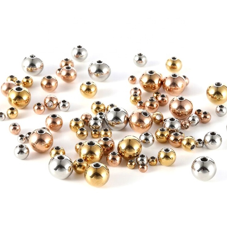 Wholesale DIY Beads Tarnish Free Jewelry Loose Stainless Steel Beads For Jewelry Making