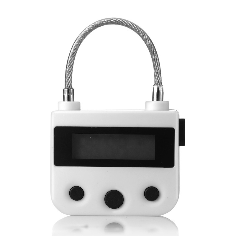 Padlock with Time Electronic Timer Lock Behavioral Habit Aid Multi-Purpose Time Release Game Lock