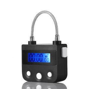 Padlock with Time Electronic Timer Lock Behavioral Habit Aid Multi-Purpose Time Release Game Lock