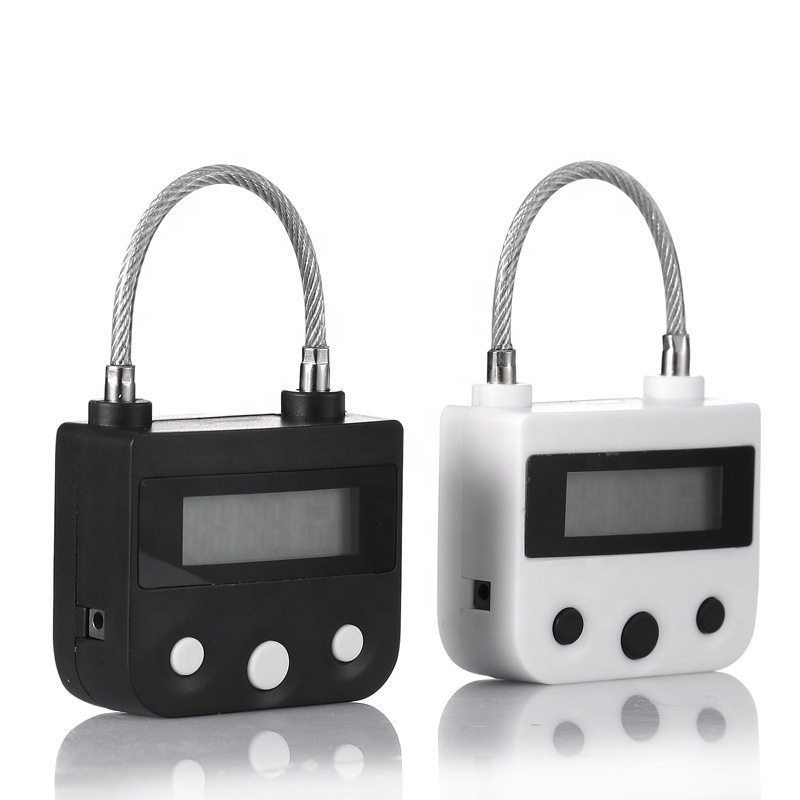 Padlock with Time Electronic Timer Lock Behavioral Habit Aid Multi-Purpose Time Release Game Lock