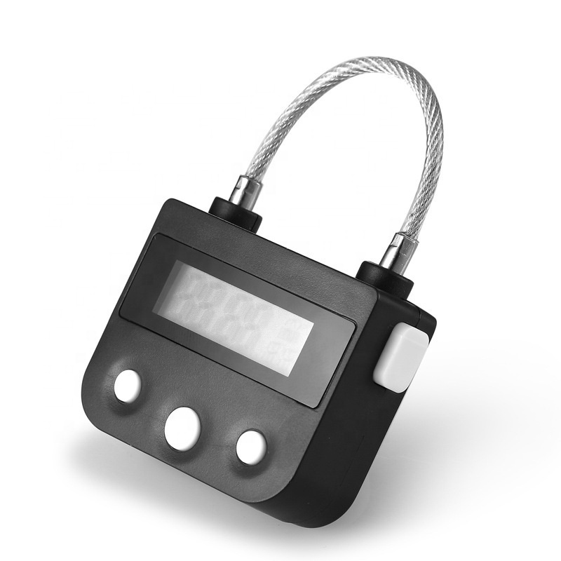 Padlock with Time Electronic Timer Lock Behavioral Habit Aid Multi-Purpose Time Release Game Lock