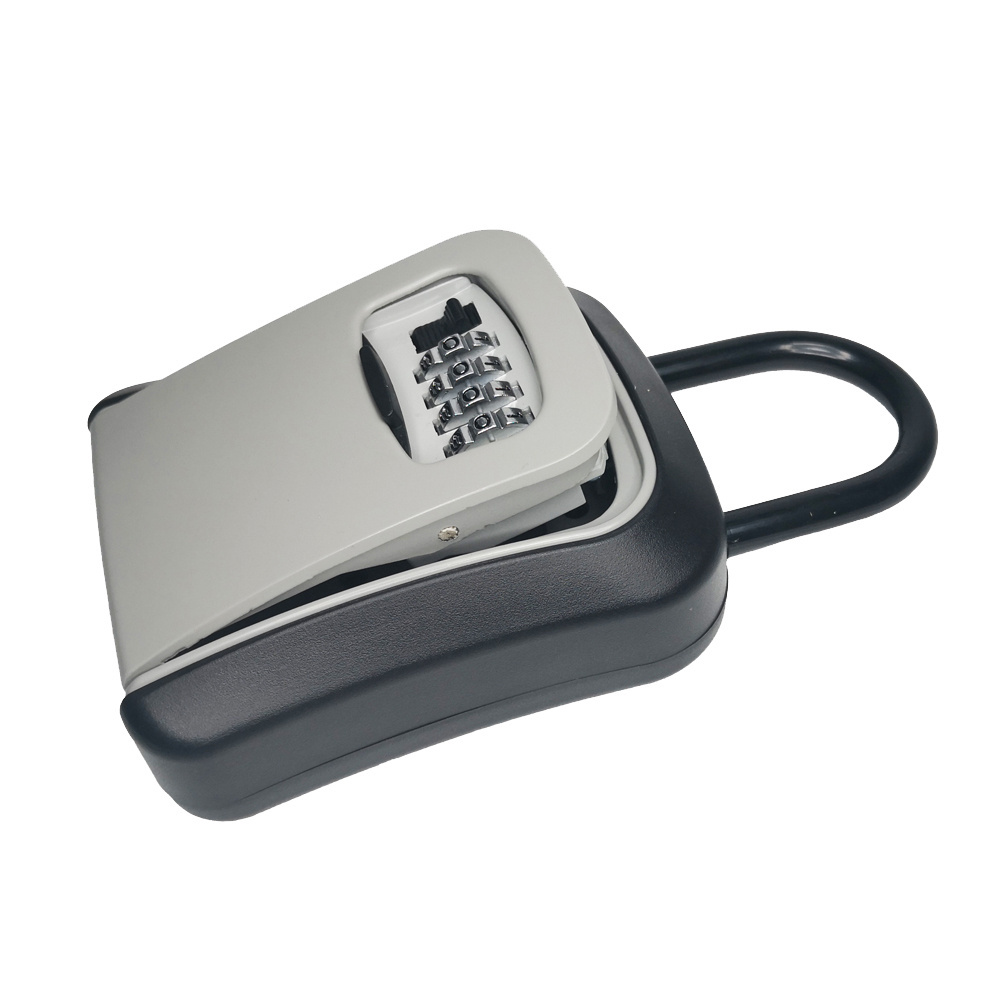 Grey and Black Realtor Key box Code Lock House or Car Key Lock Box Portable Safe