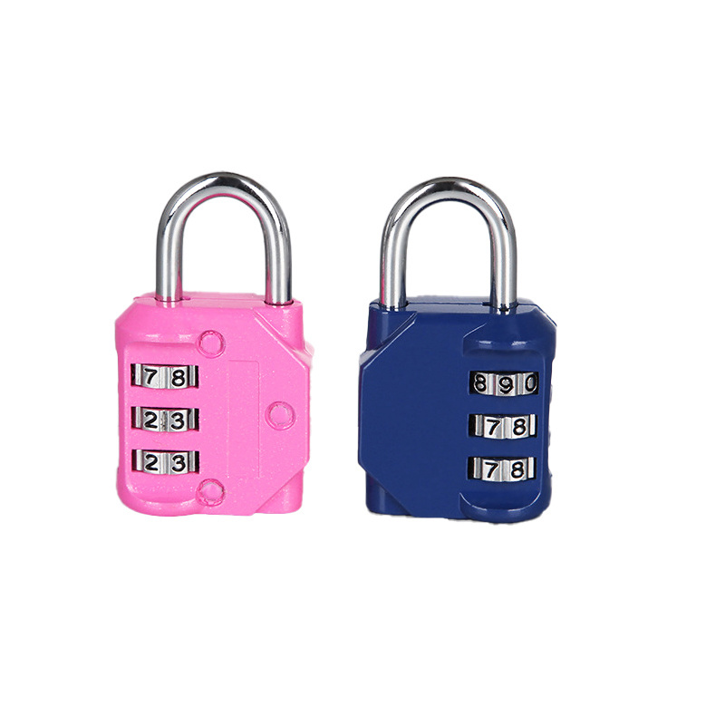 35mm Padlock with 3 Digit Combination Outdoor Weatherproof Code Lock -Keyless Resettable Combo for Luggage Fence