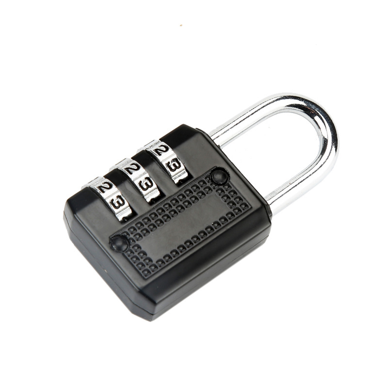 30 mm Combination Locks Black and Colorful 3 Digital Number Code Padlocks Travelling luggage Lock