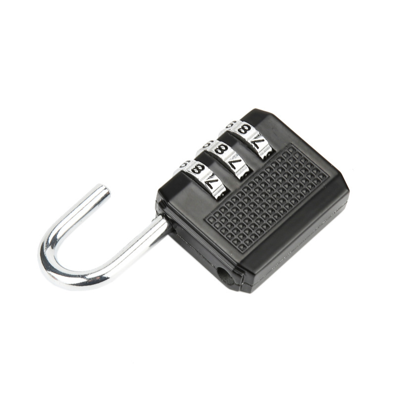 30 mm Combination Locks Black and Colorful 3 Digital Number Code Padlocks Travelling luggage Lock