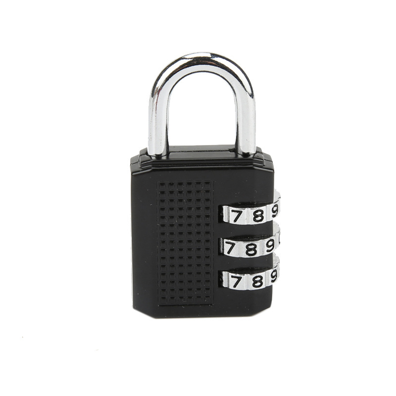 30 mm Combination Locks Black and Colorful 3 Digital Number Code Padlocks Travelling luggage Lock