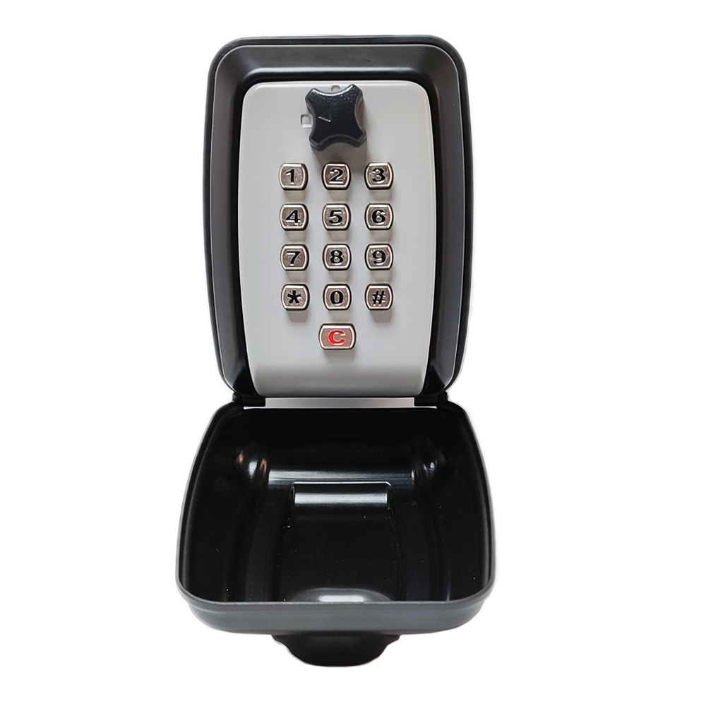 Portable 12 Button keypad Safety storage Key safe door lock Box Outdoor Combination shackle hanger key box