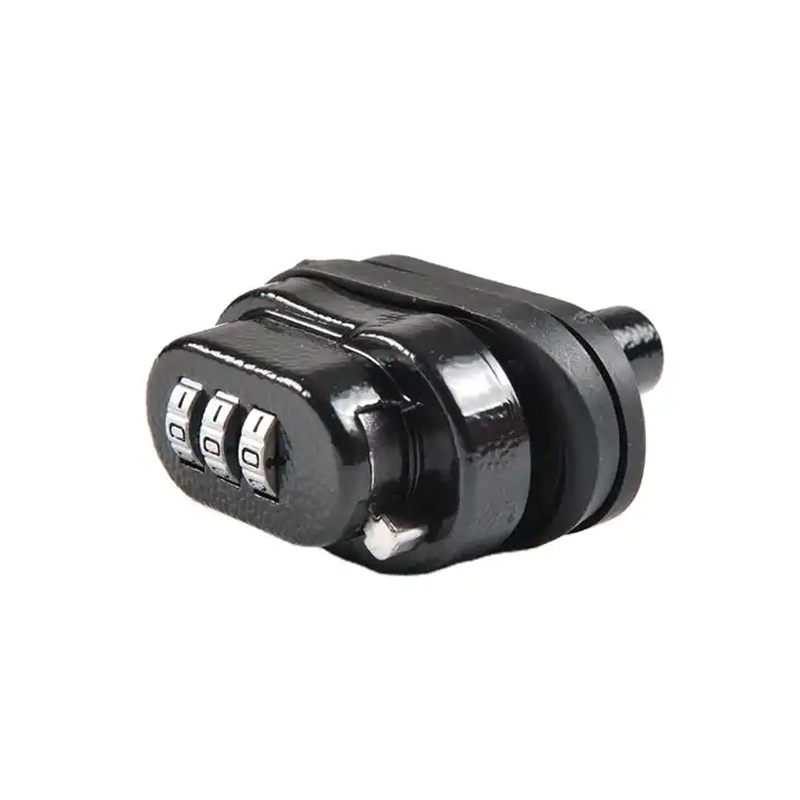 High quality black 3 digits combination lock for security reset password zinc alloy trigger lock