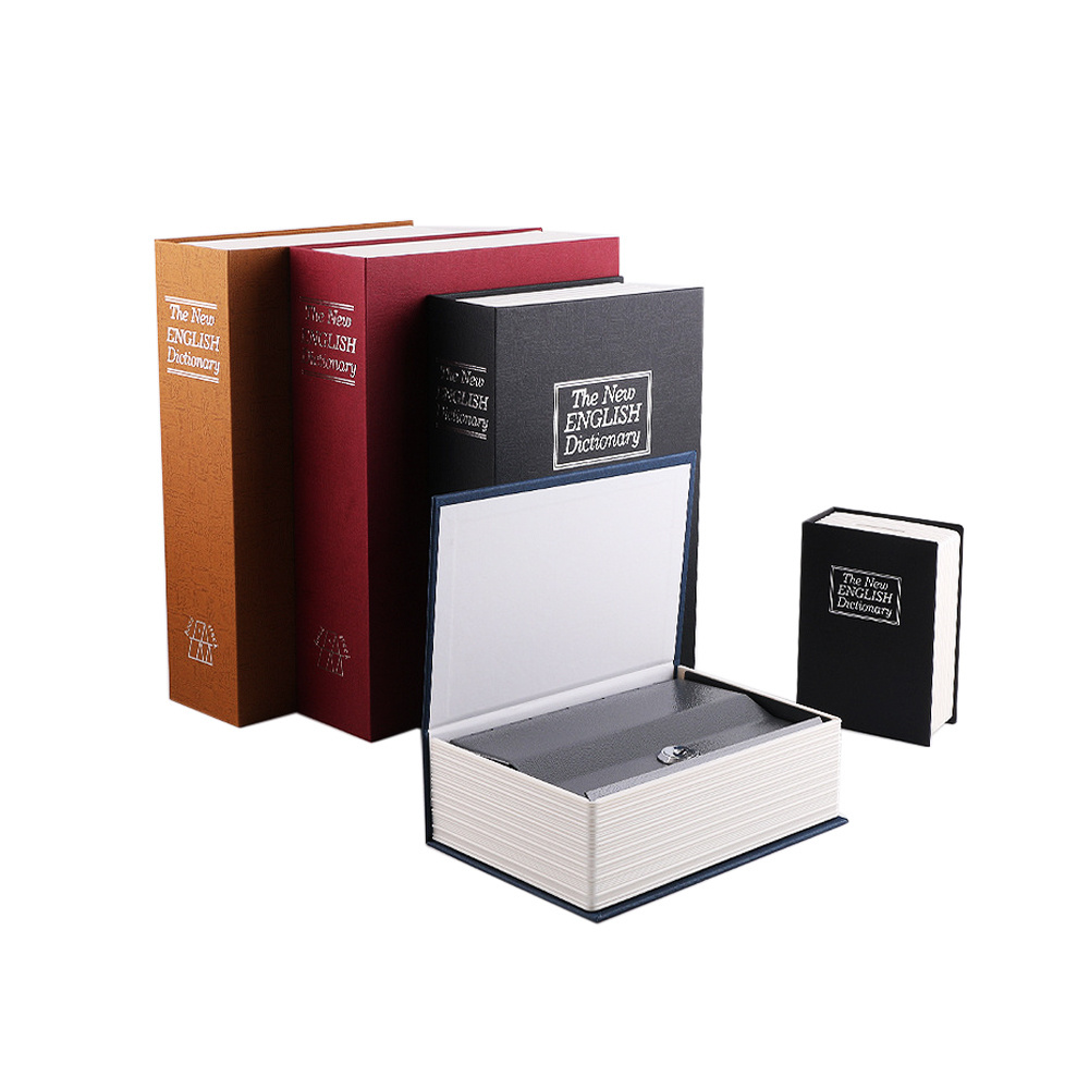 Mini/Small/Medium and Large Size Dictionary Book Safes with Key or Combination Lock