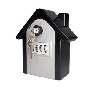 Outdoor Use Home Key Car Key Holder Storage Lock Box Combination Lock with Key Safes