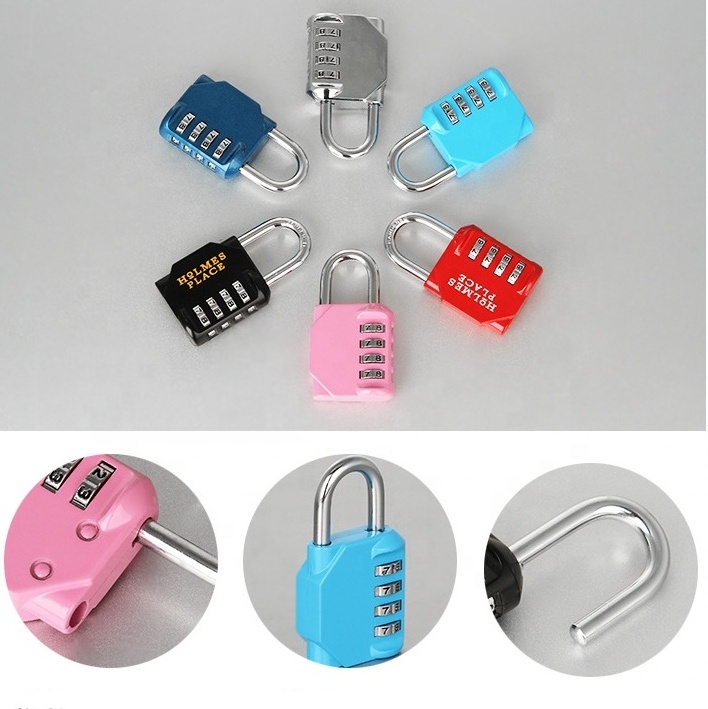 45mm Large Hardened Combination Padlock 4 Digital Code GYM School Locker Locks