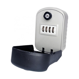 Waterproof Wall Mount Key Hidden Storage Lock Box with Combination and Key access