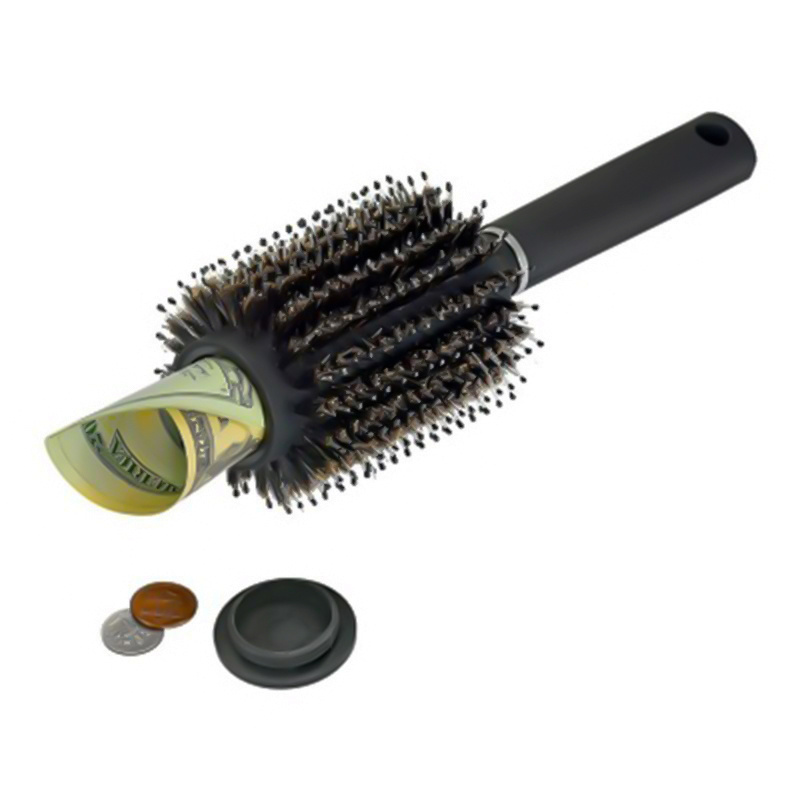 Diversion Safe Detangling Hair Brush Comb to Hide Money Jewelry Valuables with Discreet Secret Removable Lid