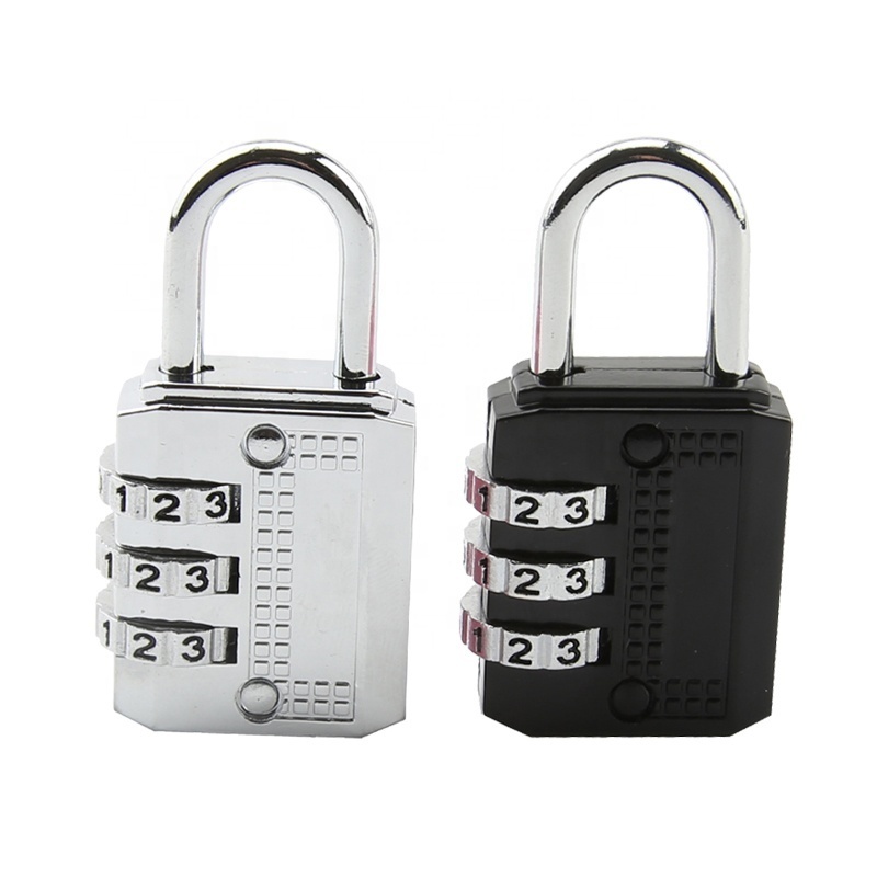 25 mm Luggage Security Lock 3 Digital Combination Suitcase Padlocks