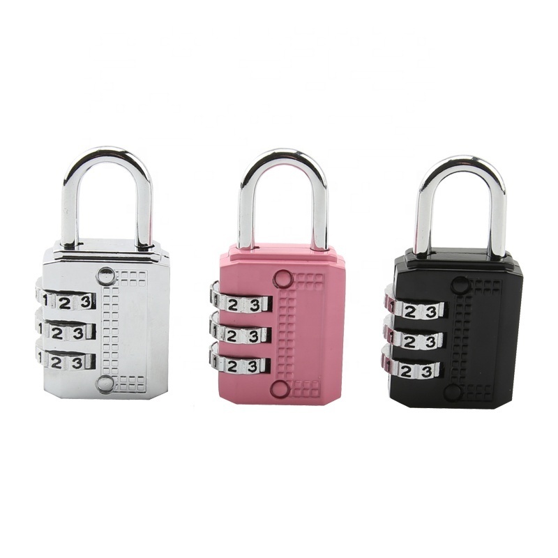 25 mm Luggage Security Lock 3 Digital Combination Suitcase Padlocks