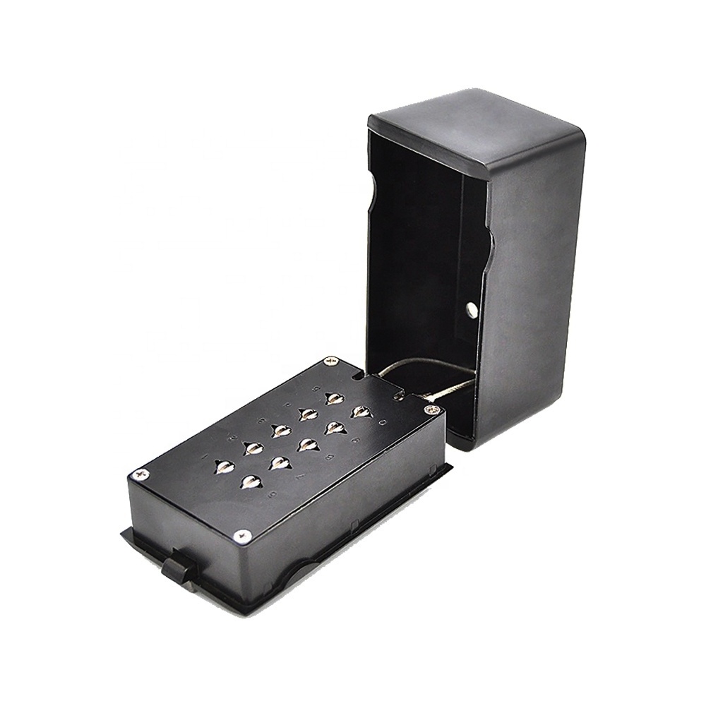 Key Lock Box Storage Combination Realtor Key Safe Box 10-Digit Push Button Security Key Safes