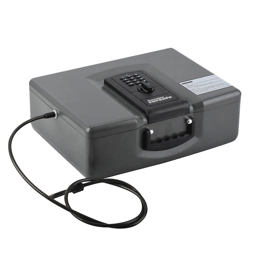 Electronic Security Box Portable Safe, Large Combination Lock Safe