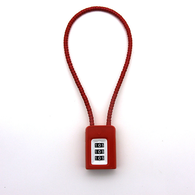 380mm cable factory direct wholesale price high security wire trigger gun cable lock with  password