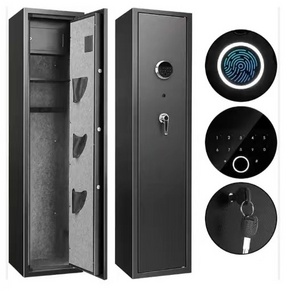 Manufacturer wholesale custom big storage metal fingerprint biometric lock long large cabinets gun safes boxes Biometric Key