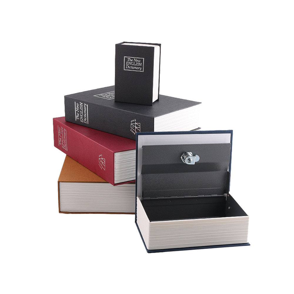 Mini/Small/Medium and Large Size Dictionary Book Safes with Key or Combination Lock