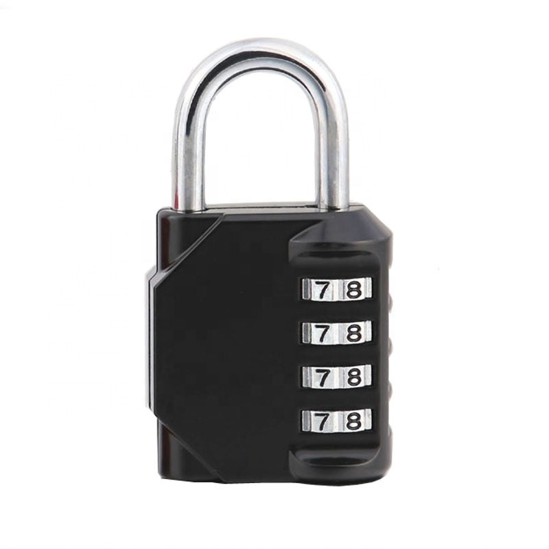 45mm Large Hardened Combination Padlock 4 Digital Code GYM School Locker Locks