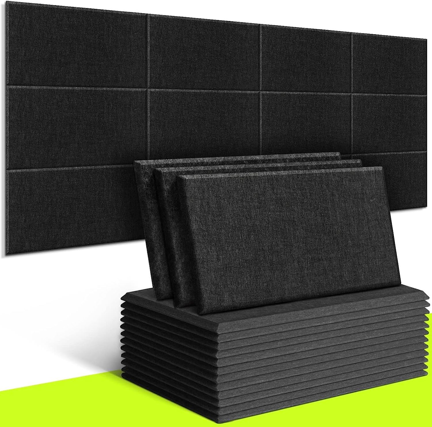 Sound Absorbing Noise Reduction Pads Sound Reducing Foam for Office Door Walls Black Soundproof Insulation Panel