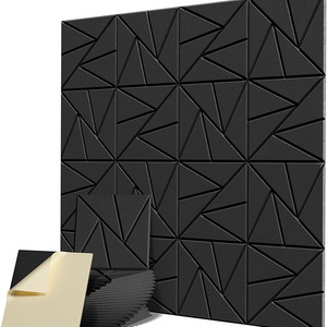 Sound Proof Foam Panels, Sound Panels High Density, Soundproof Wall Panels for Home Studio Office-Black