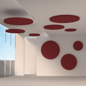 TroyStudio Acoustic Ceiling Panels - 12 X 12 X 1.2 Inches 4 Pcs Coated Fiberglass Hanging Drop Ceiling Tiles