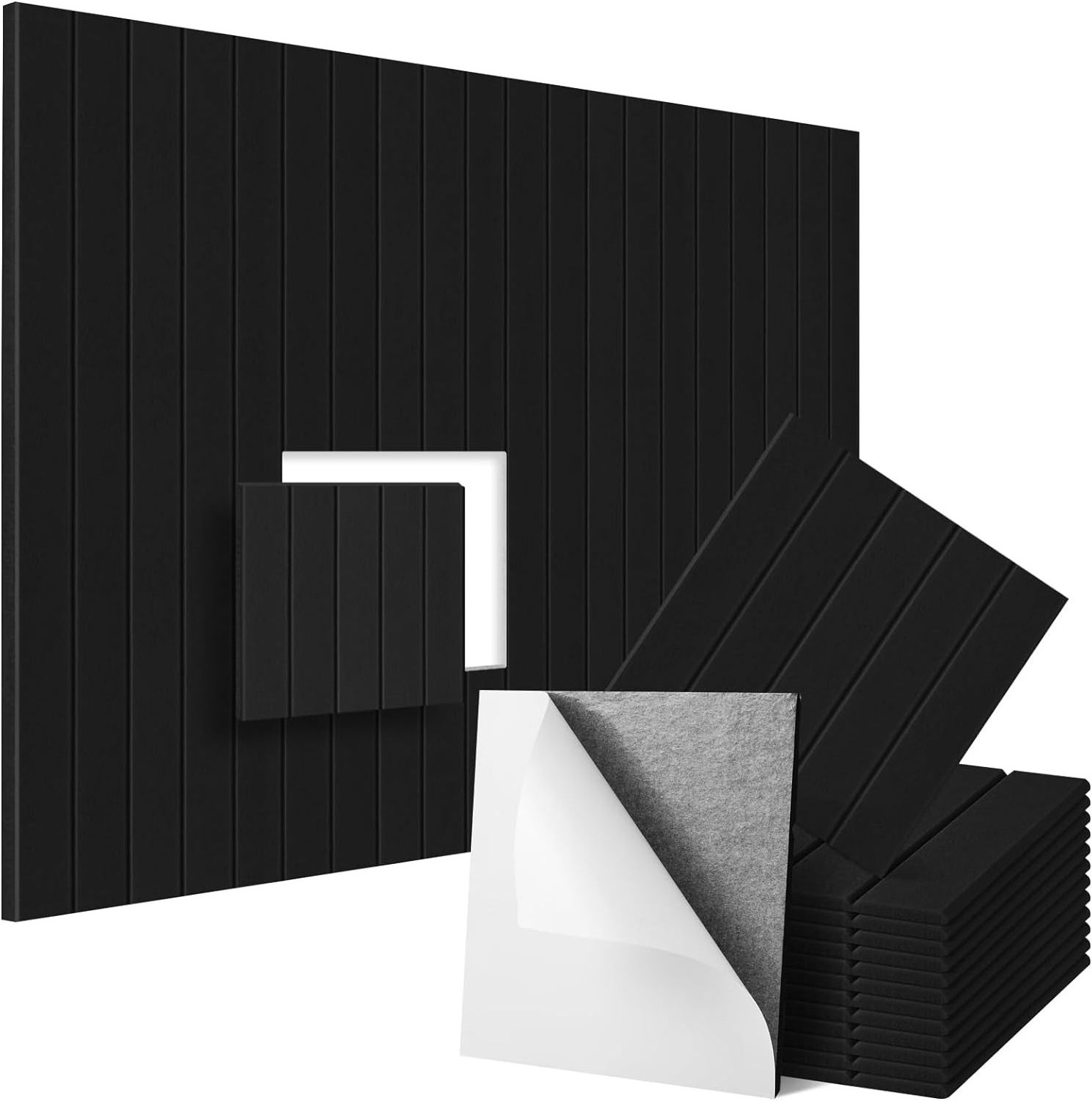 Self Adhesive Soundproof Wall Panels, High Density Acoustic Foam Panels